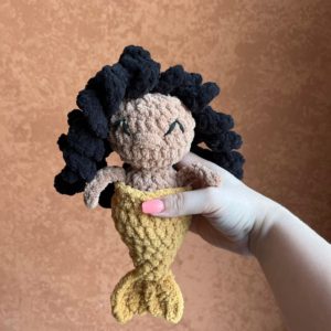 Mermaid Lollie - Brown & Gold