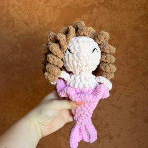 Mermaid Lollie - Pink, Brown